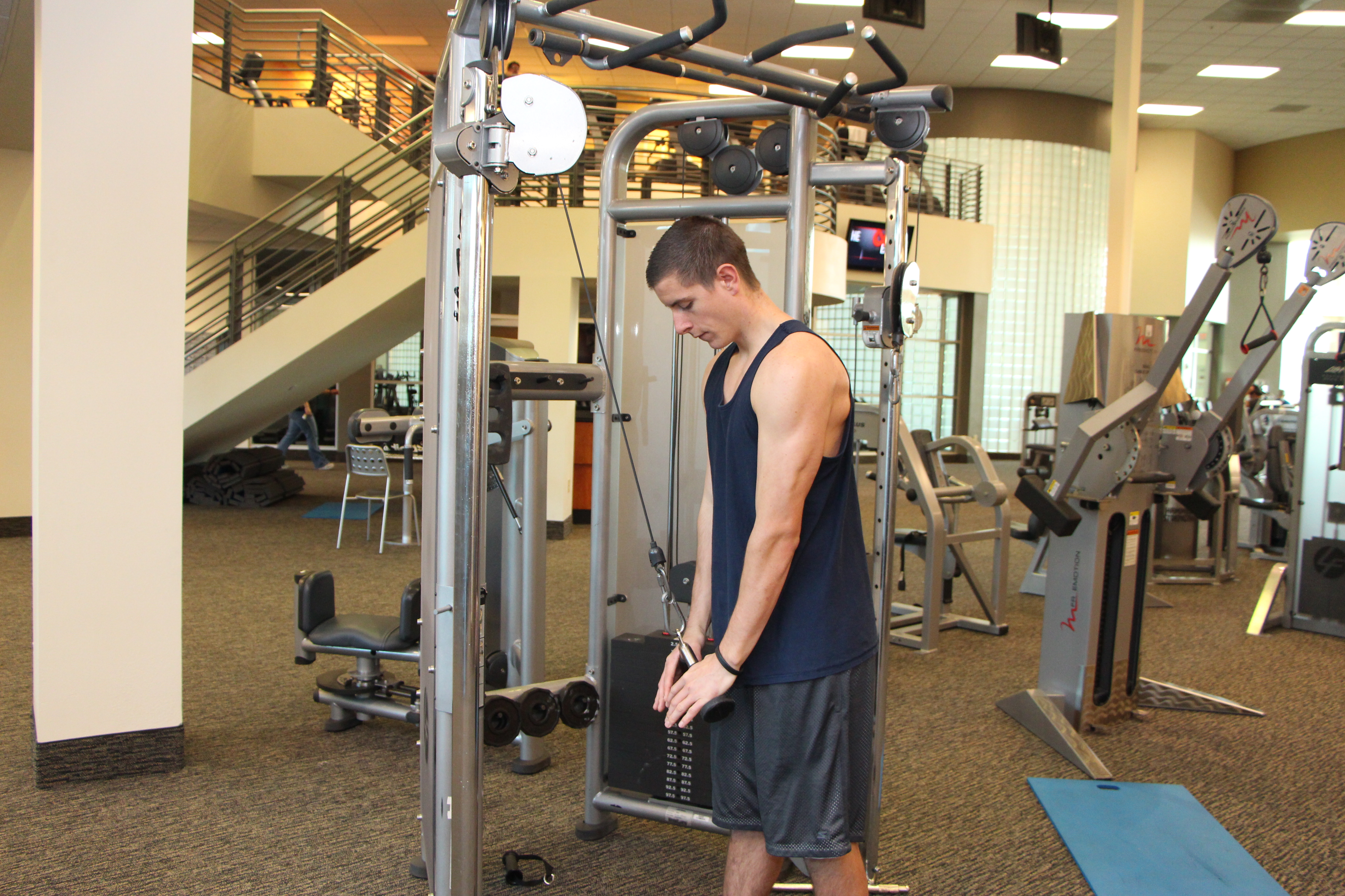 LA Fitness member Tyler is comfortable working out on any piece of equipment