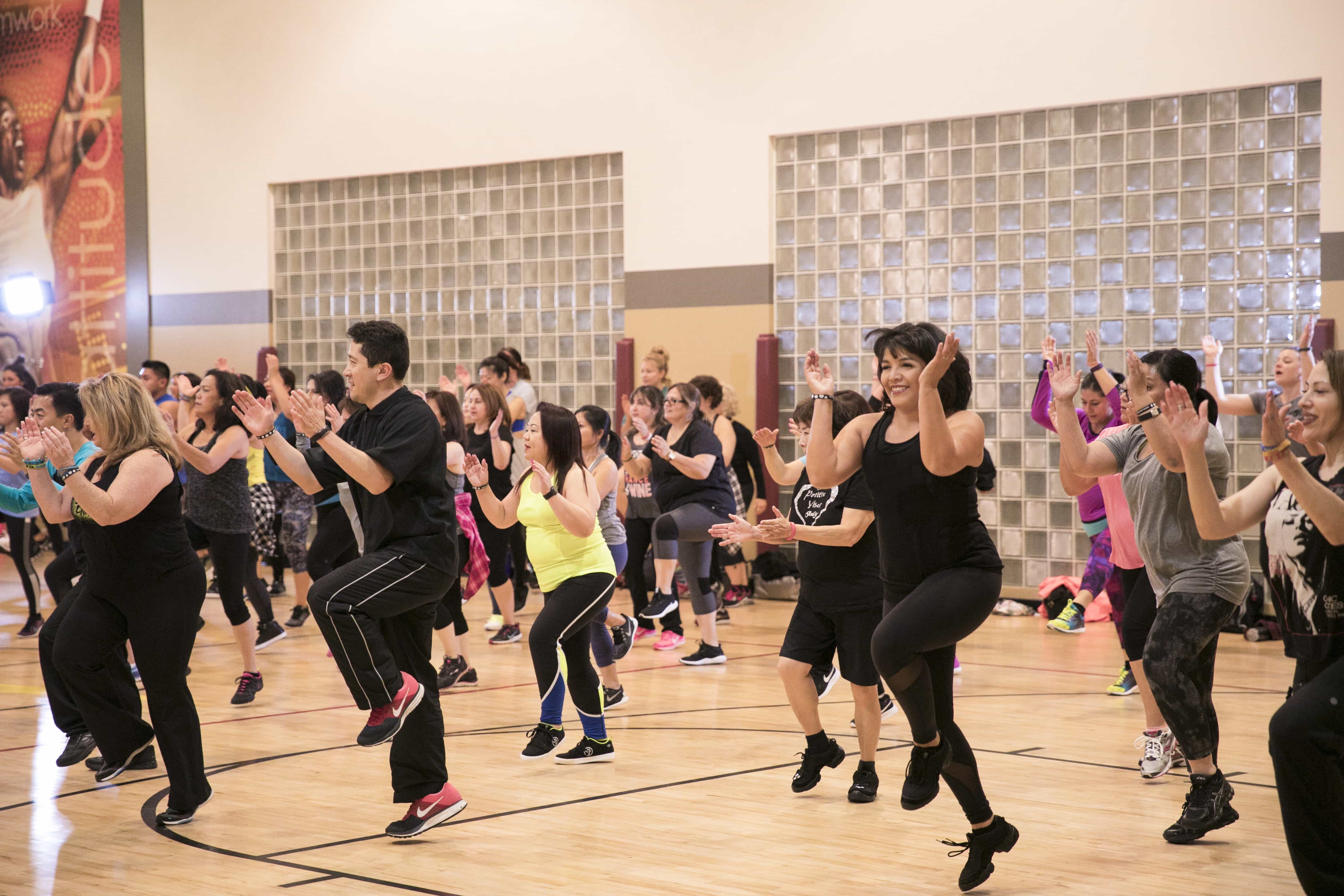 group fitness glass, Action for ALS, LA Fitness Cares, zumba class, group fitness