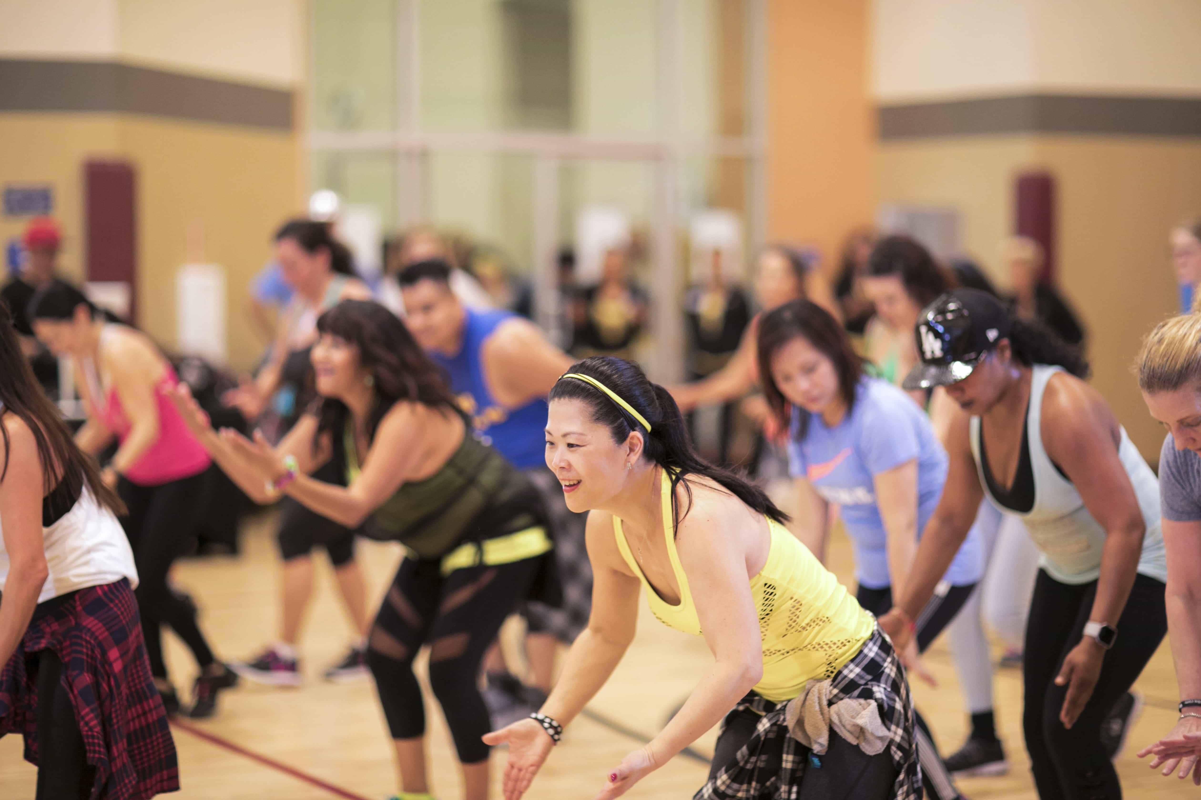 group fitness glass, Action for ALS, LA Fitness Cares, zumba class, group fitness