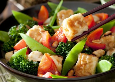 tofu, veggie, tofu and veggie stir fry, healthy meal options, stir fry