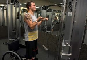 LA Fitness, LA Fitness Living Healthy blog, fitness, LA Fitness community, gym support, LA Fitness motivation, member spotlight, Logan S., healthy lifestyle changes, focus on fitness, inspirational stories, 10 and 90, motivational story, member highlight, Logan Seelye, football injury, football player injuries, spinal cord injury, positive workout story